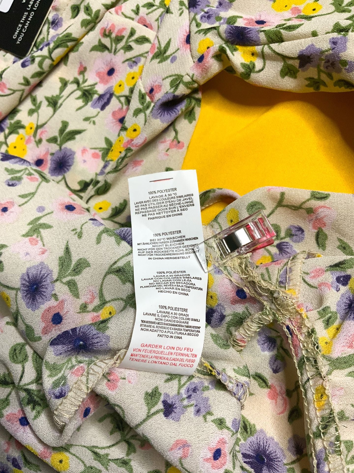 NWT PrettyLittleThing Floral Print Dress Women Size US 2 9