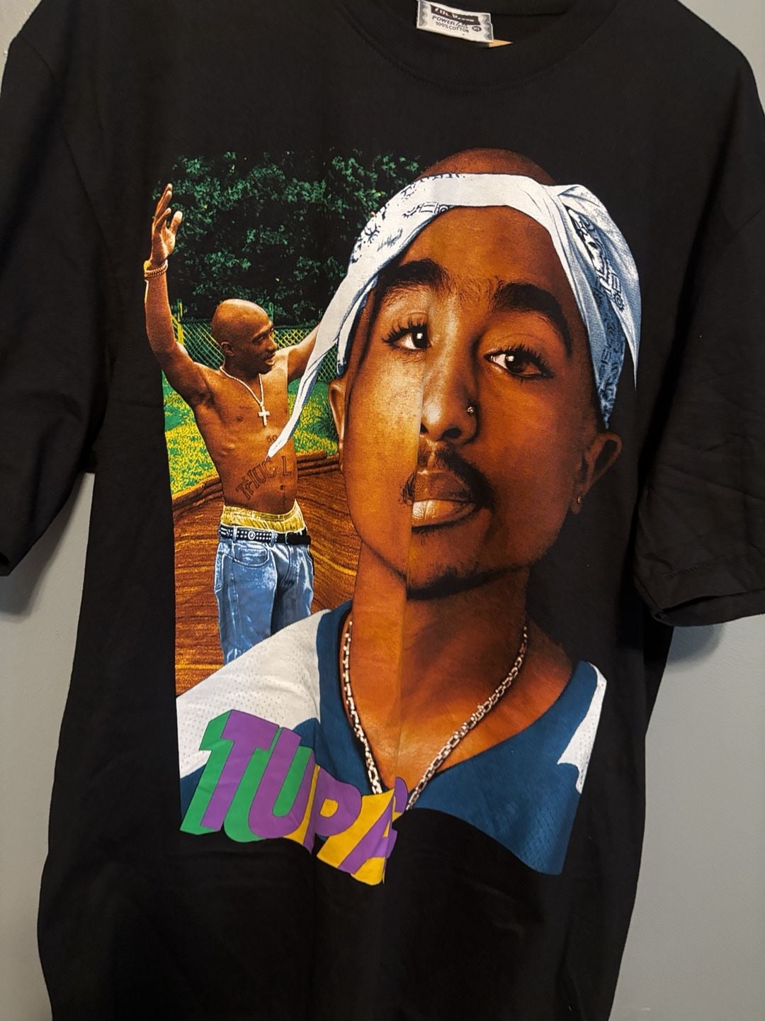 The Roxx Tupac Graphic T-Shirt Size XL Black 90s Rap Tee 2