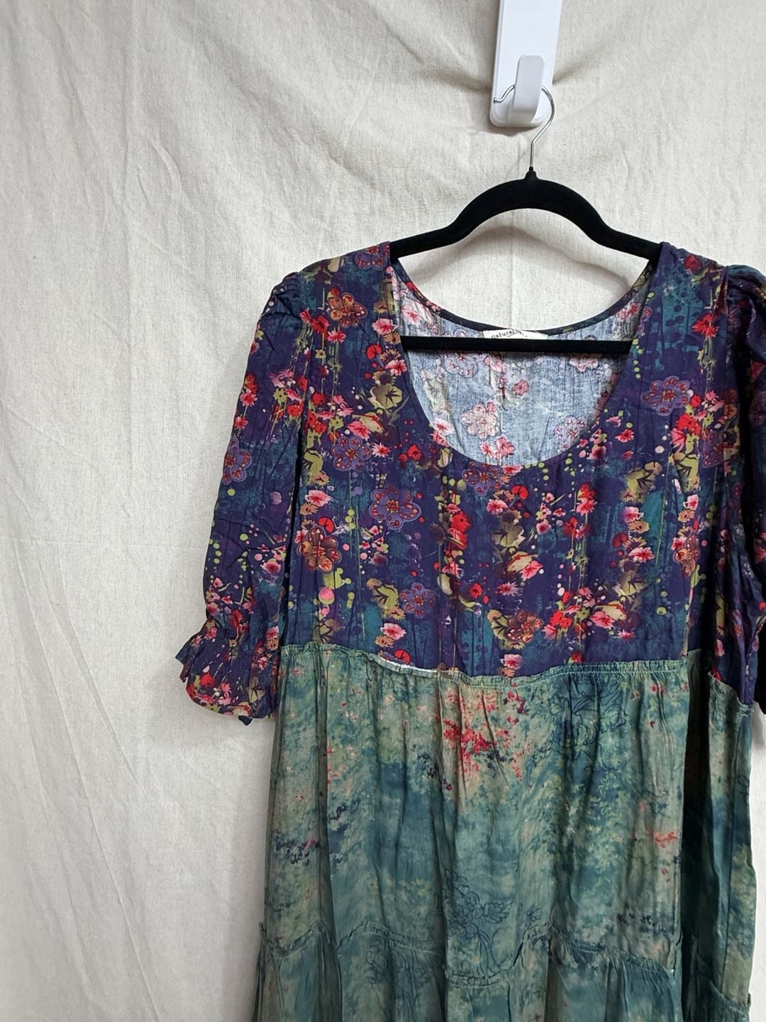 Natural Life Patti Dress Boho Patchwork 3