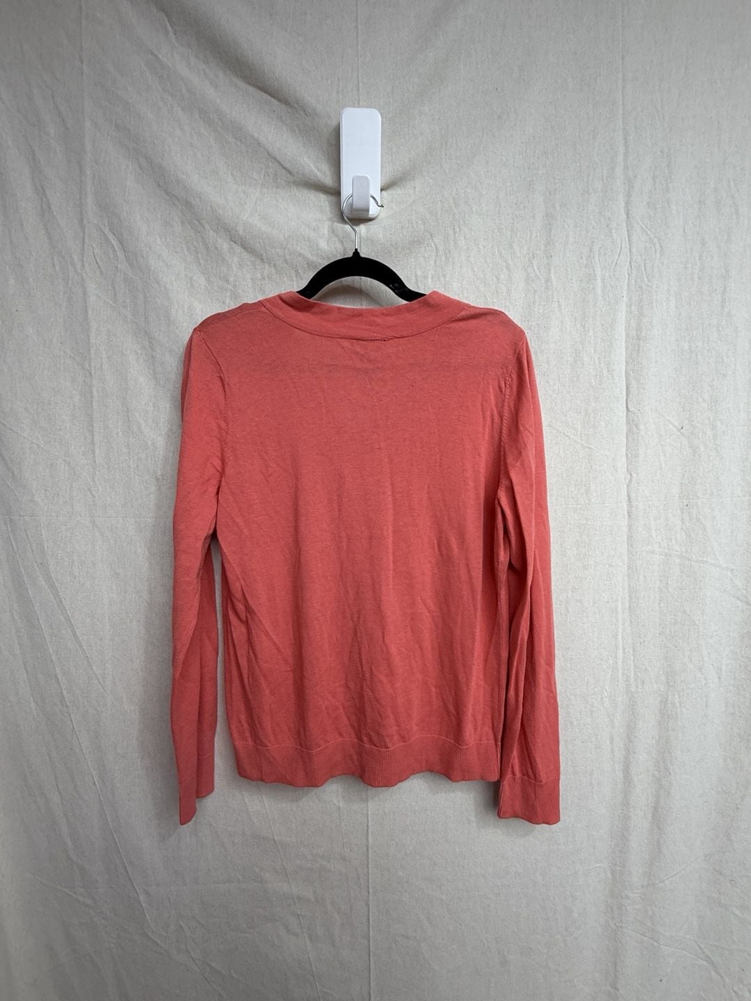 Talbots Pullover Sweater Size L Petite Pink Cotton Rayon Long Sleeve 5