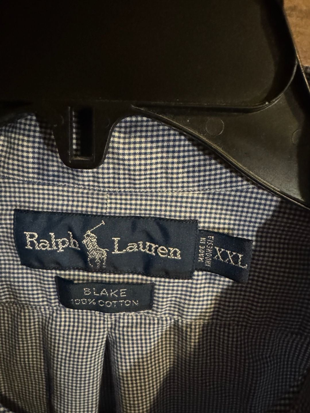 Ralph Lauren Blake Short Sleeve Button Down Shirt Size XXL Blue Gingham 4
