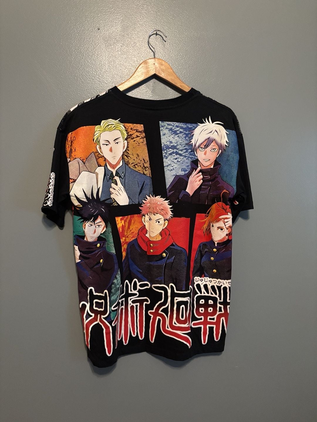 Jujutsu Kaisen Anime All Over Print Graphic T-Shirt Black 230 GSM 5