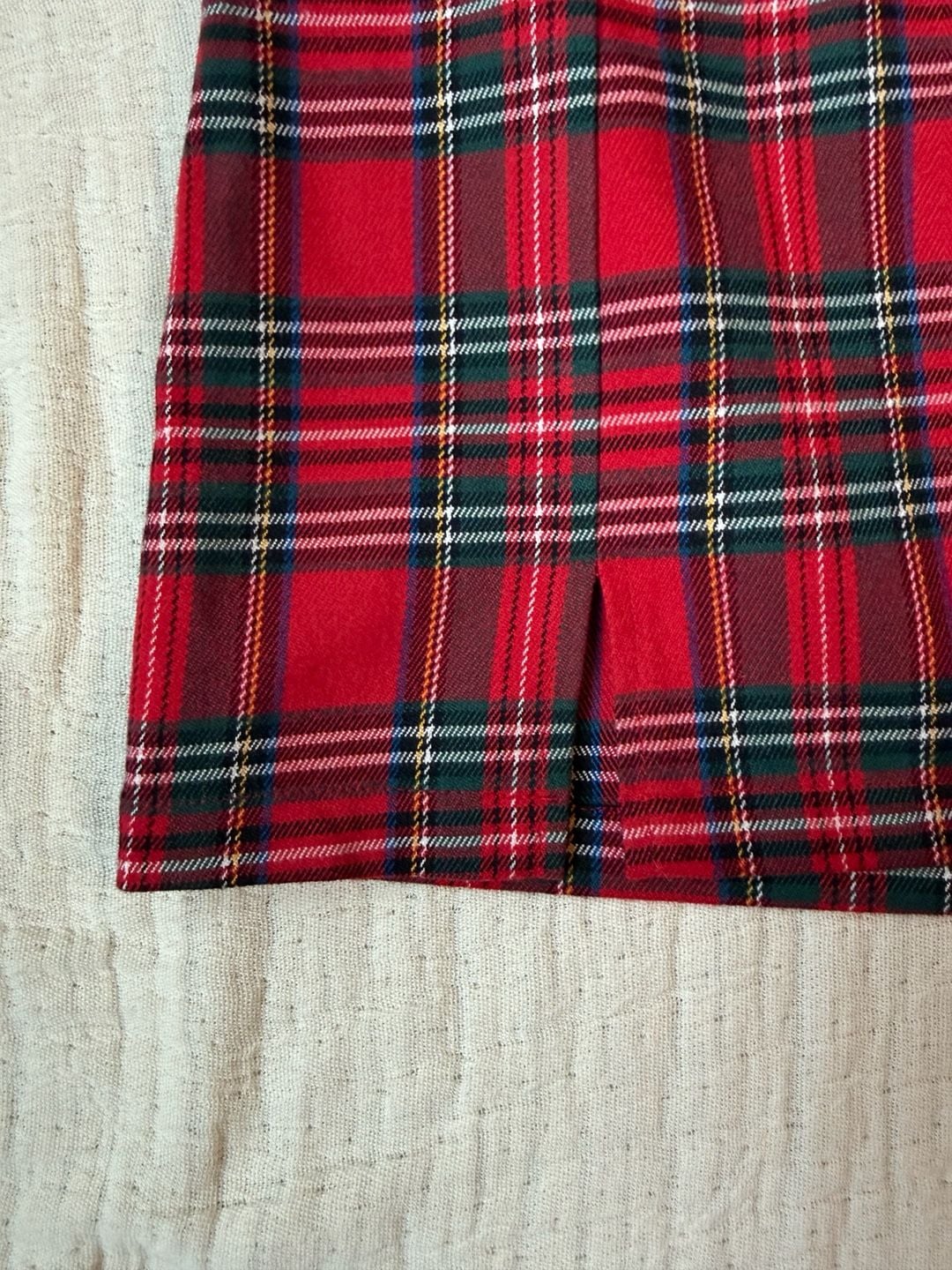 Brandy Melville Red Tartan Plaid Cara Skirt 3