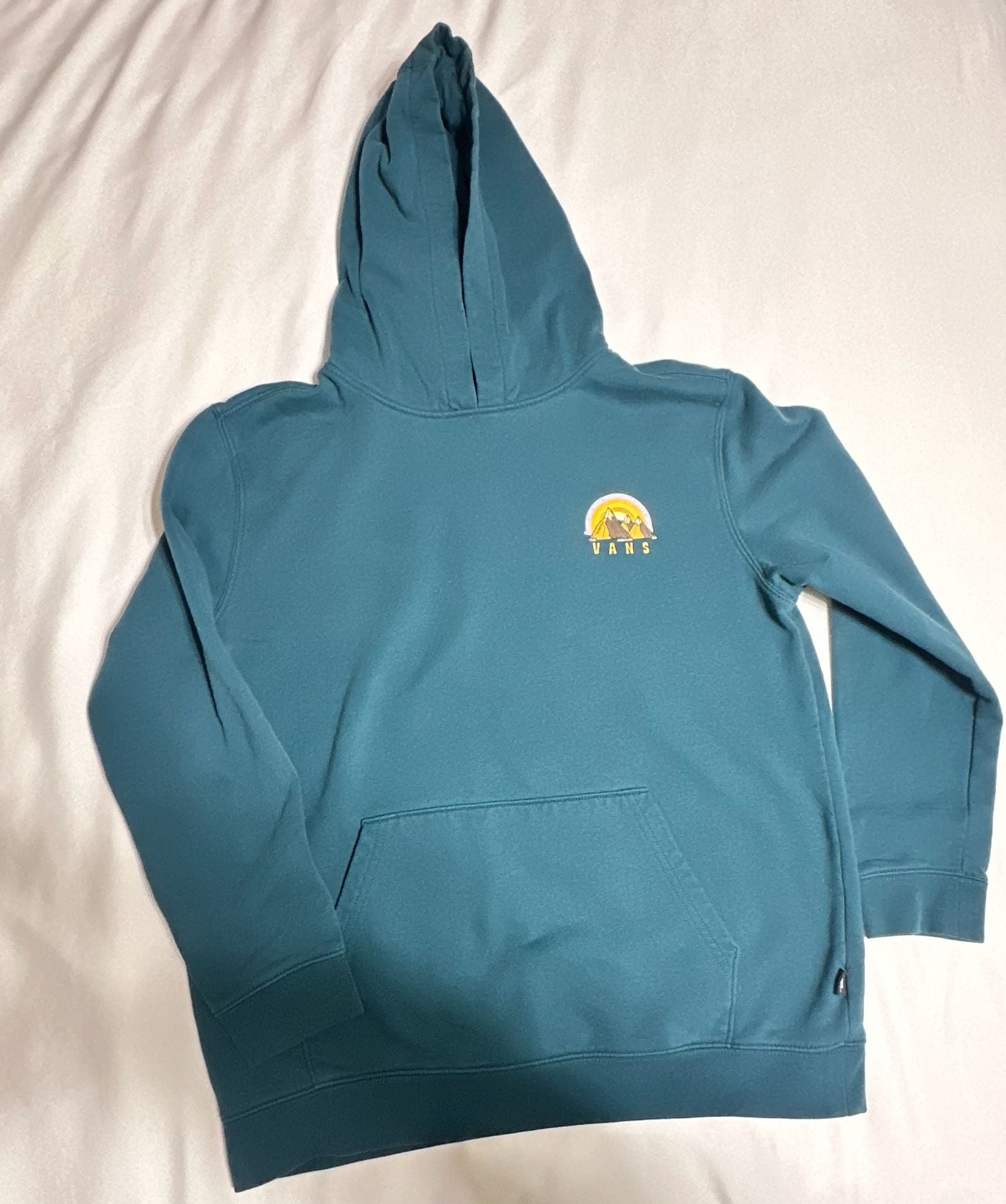 Vans Mountain Graphic Hoodie Boys X-Large Teal 2