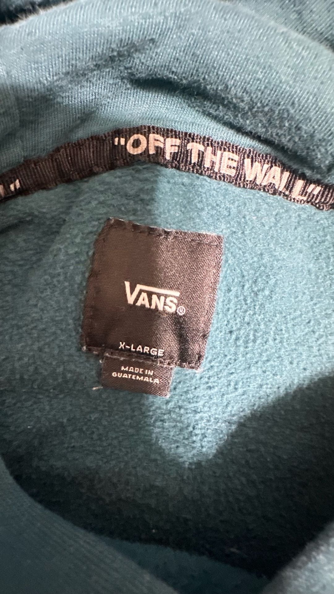 Vans Mountain Graphic Hoodie Boys X-Large Teal 4