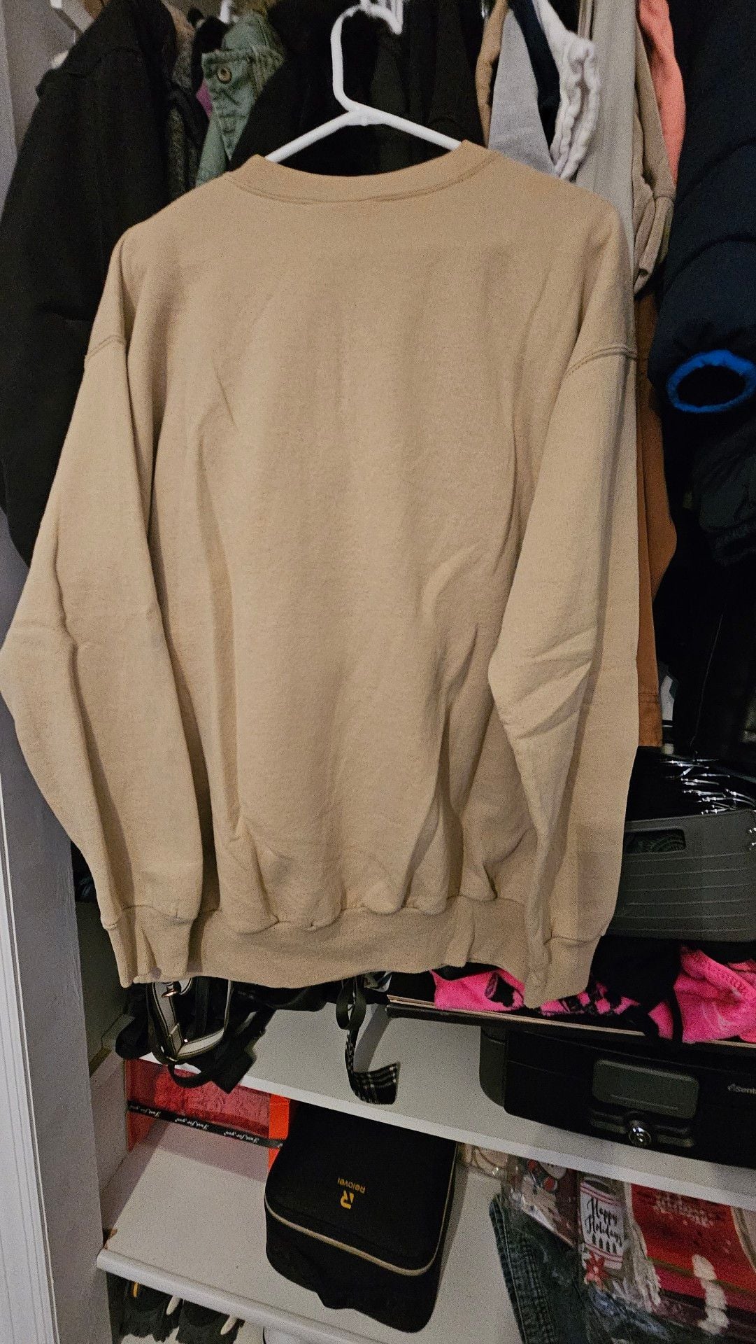 MC Sport Limited Edition Grandpa Sweatshirt Size Large Tan Embroidered 3
