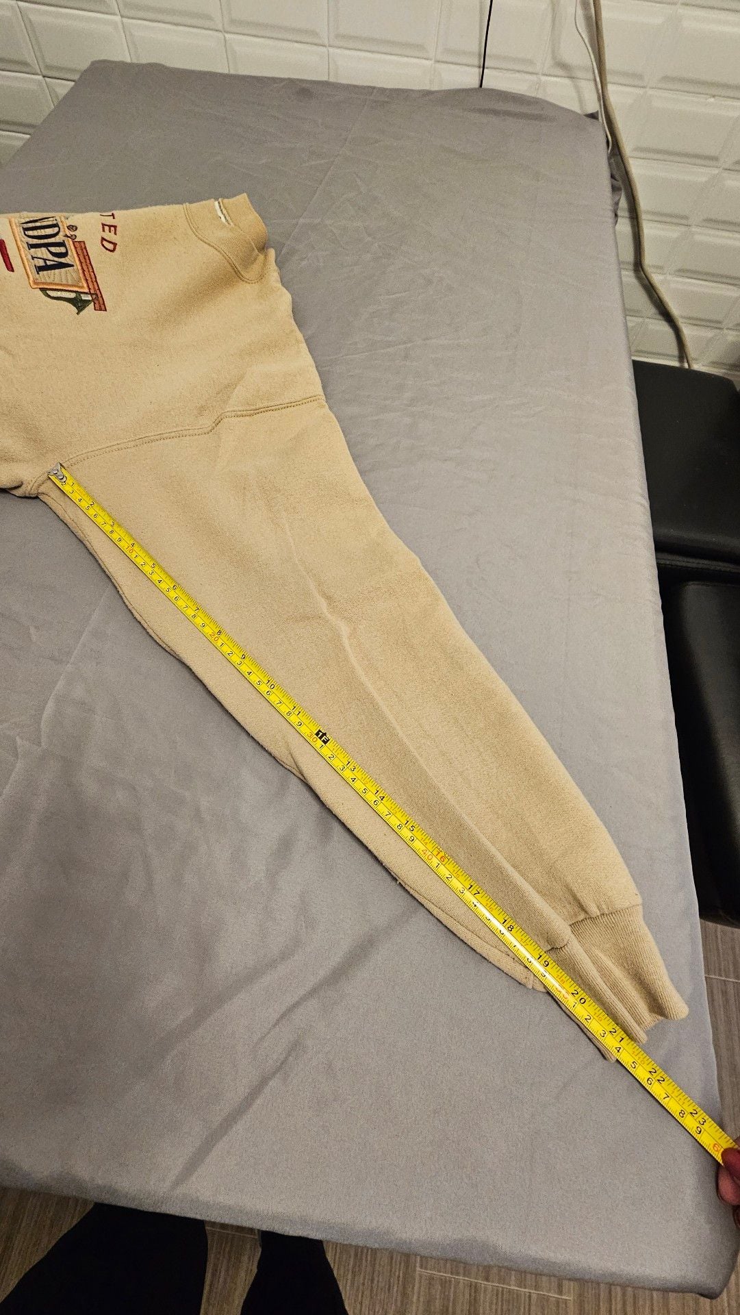 MC Sport Limited Edition Grandpa Sweatshirt Size Large Tan Embroidered 7