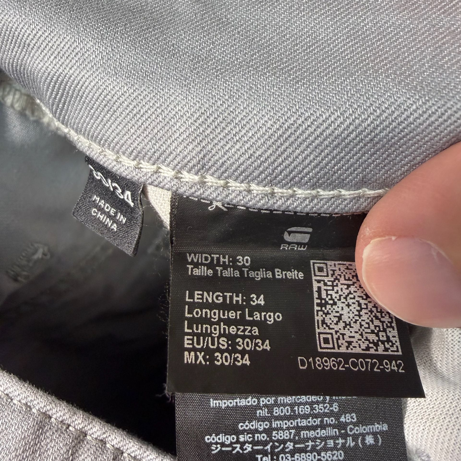 G-Star RAW Scutar 3D Slim Tapered Chino Pants Charcoal Grey 30x34 D18962 4