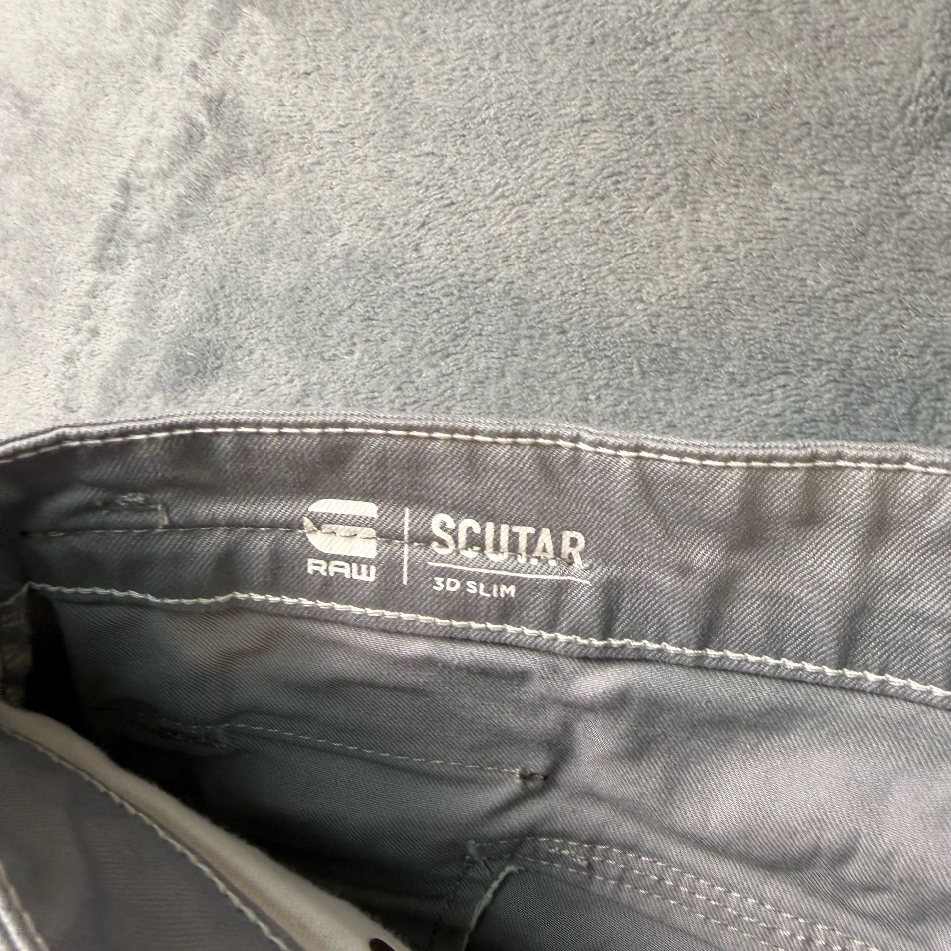 G-Star RAW Scutar 3D Slim Tapered Chino Pants Charcoal Grey 30x34 D18962 6