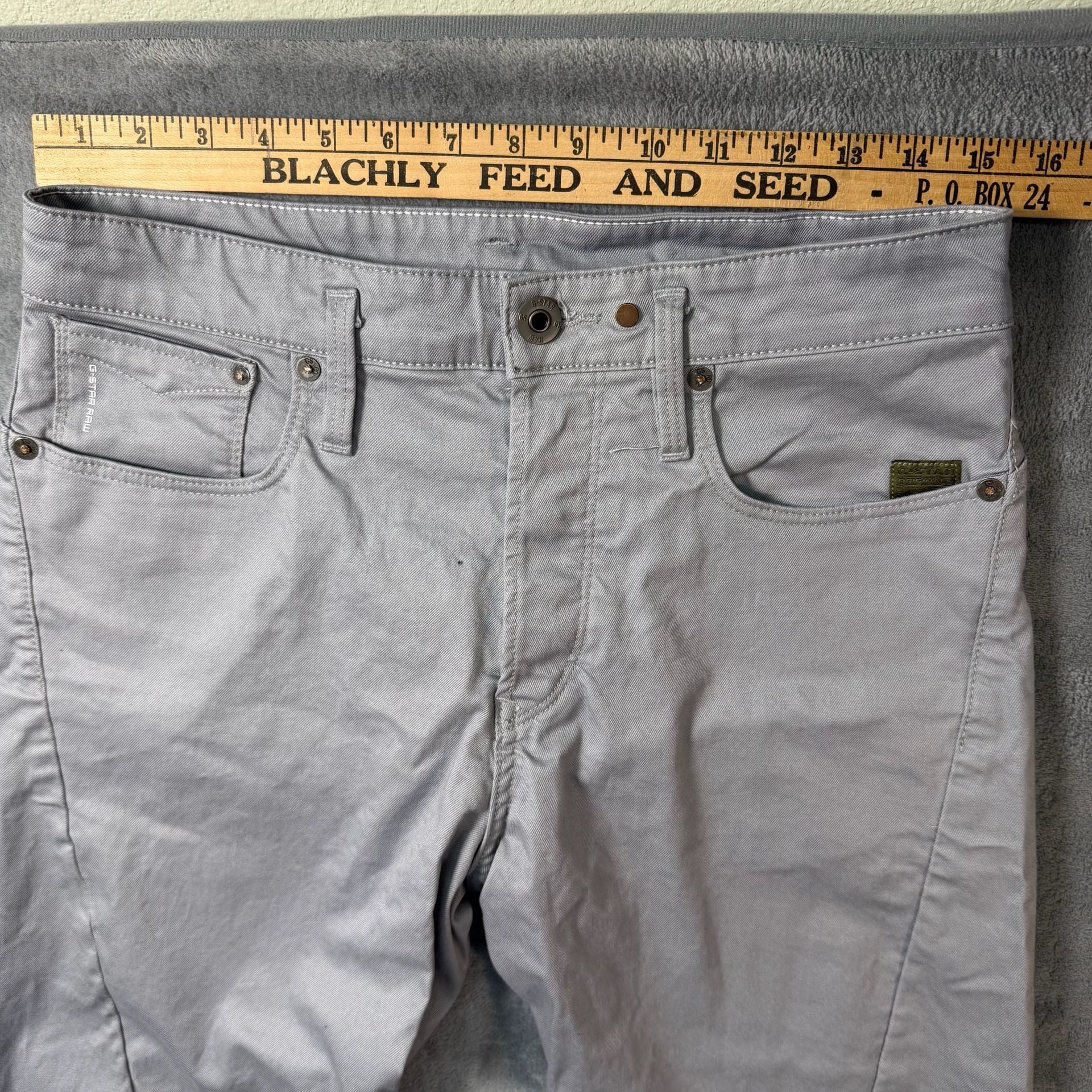 G-Star RAW Scutar 3D Slim Tapered Chino Pants Charcoal Grey 30x34 D18962 8