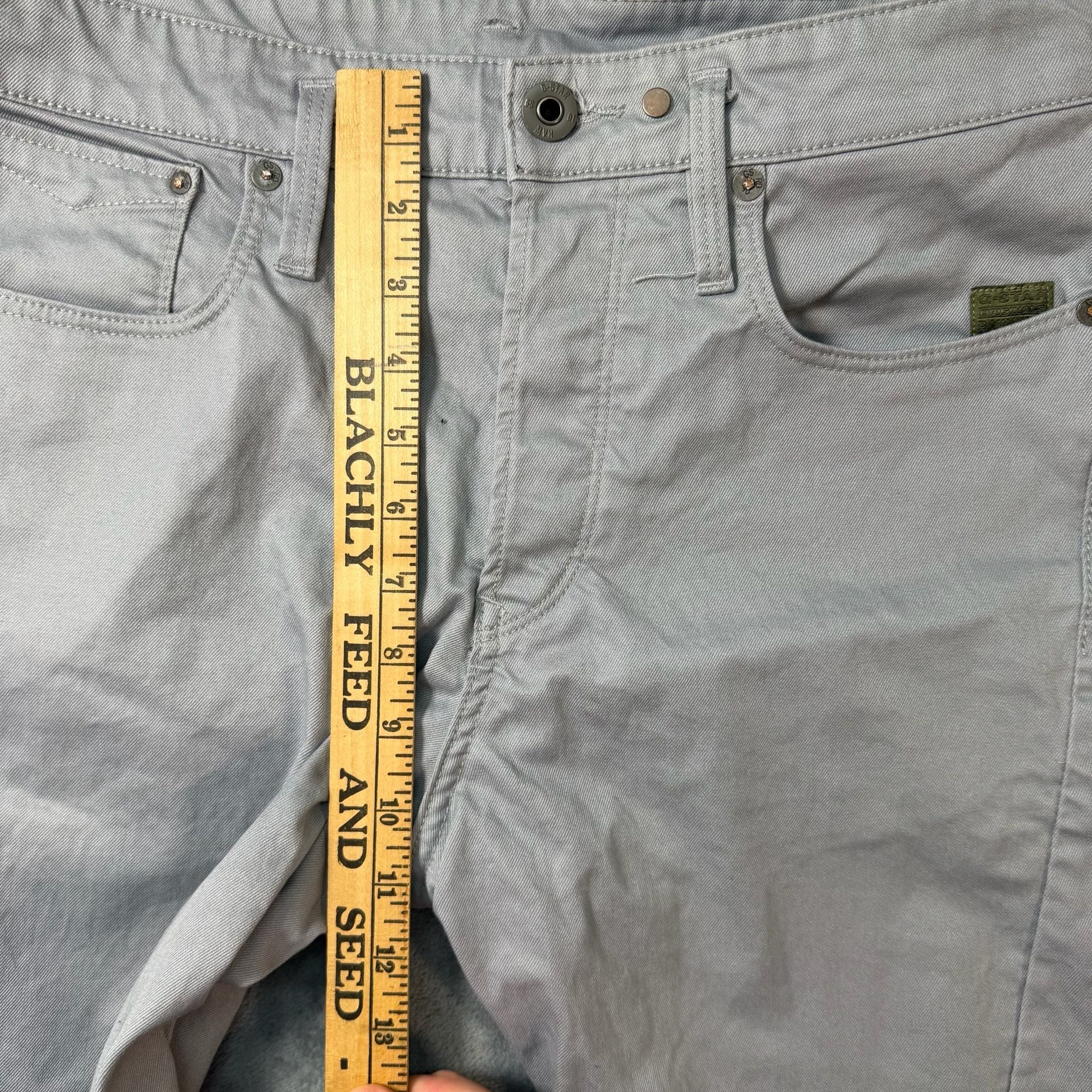 G-Star RAW Scutar 3D Slim Tapered Chino Pants Charcoal Grey 30x34 D18962 9