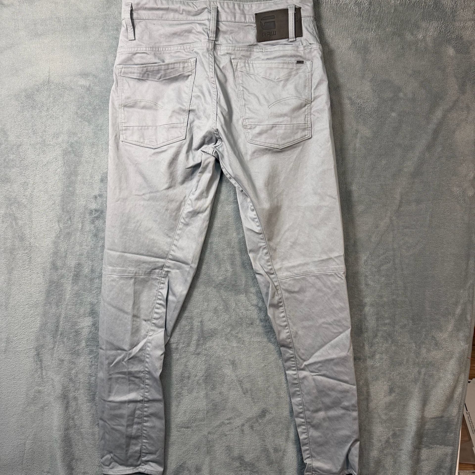 G-Star RAW Scutar 3D Slim Tapered Chino Pants Charcoal Grey 30x34 D18962 12