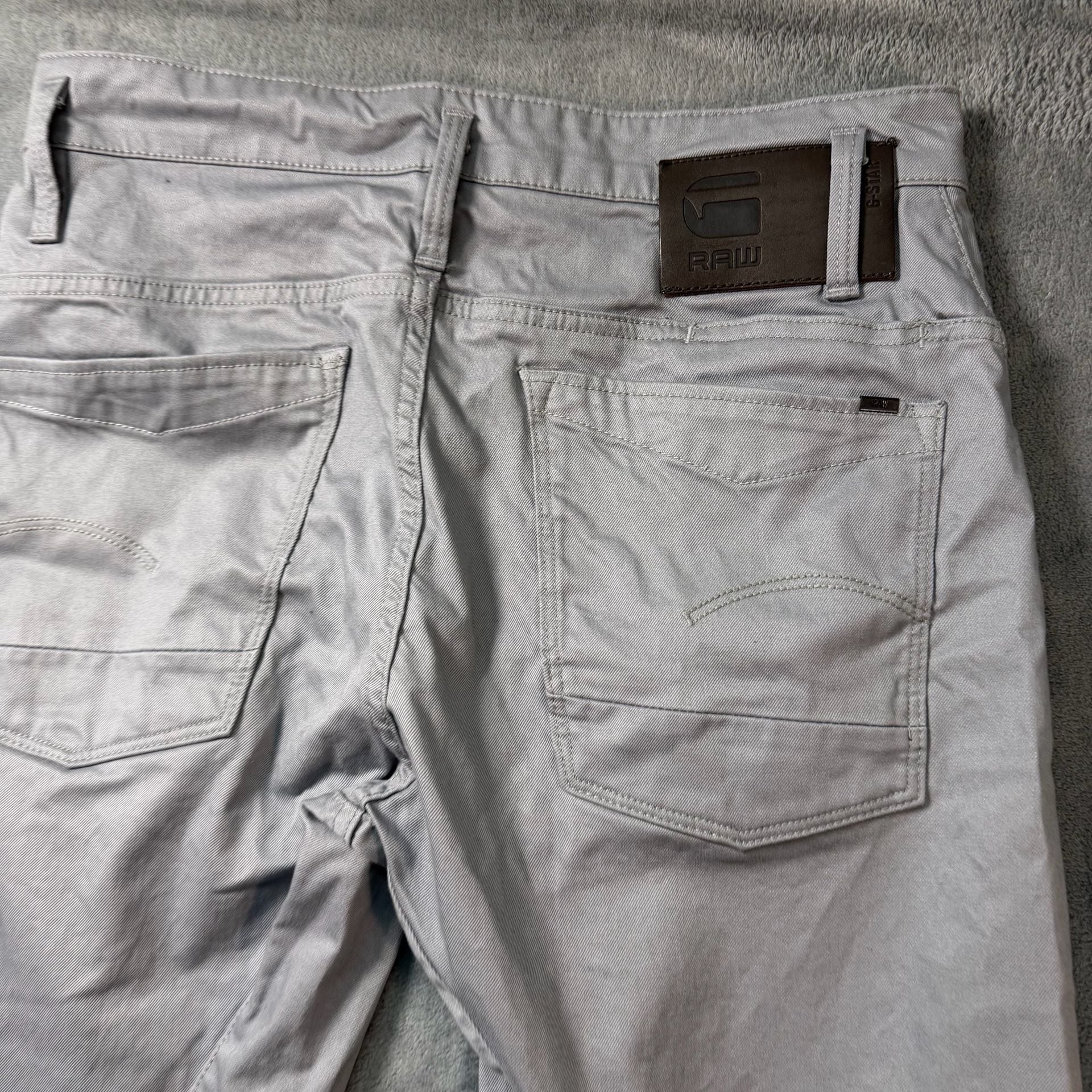G-Star RAW Scutar 3D Slim Tapered Chino Pants Charcoal Grey 30x34 D18962 13