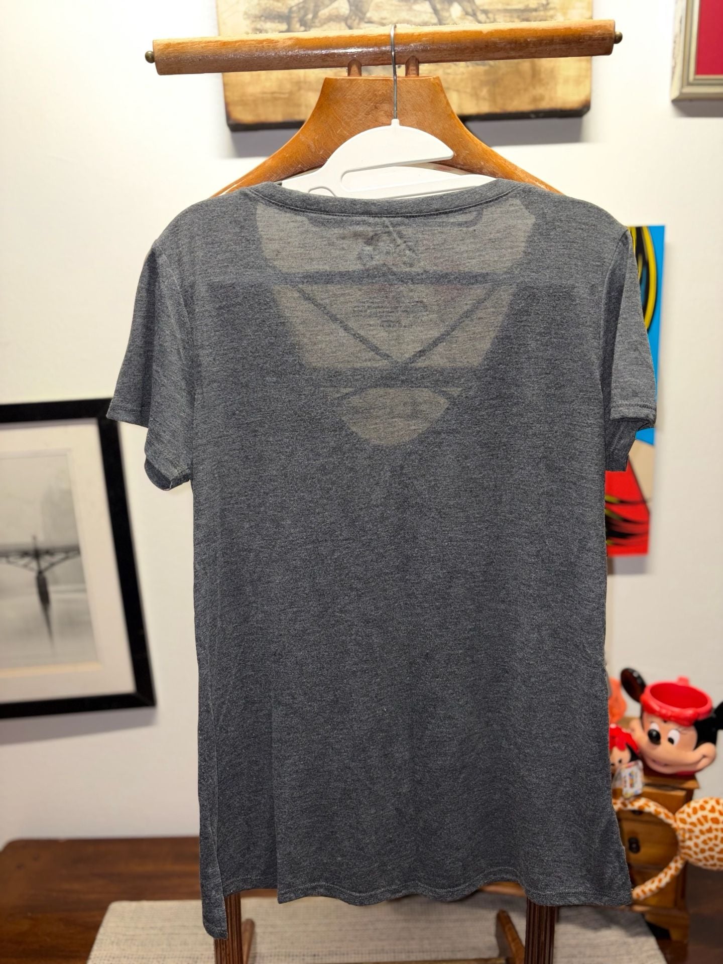 Disney The Little Mermaid Ariel Graphic T-Shirt Size L Gray 6
