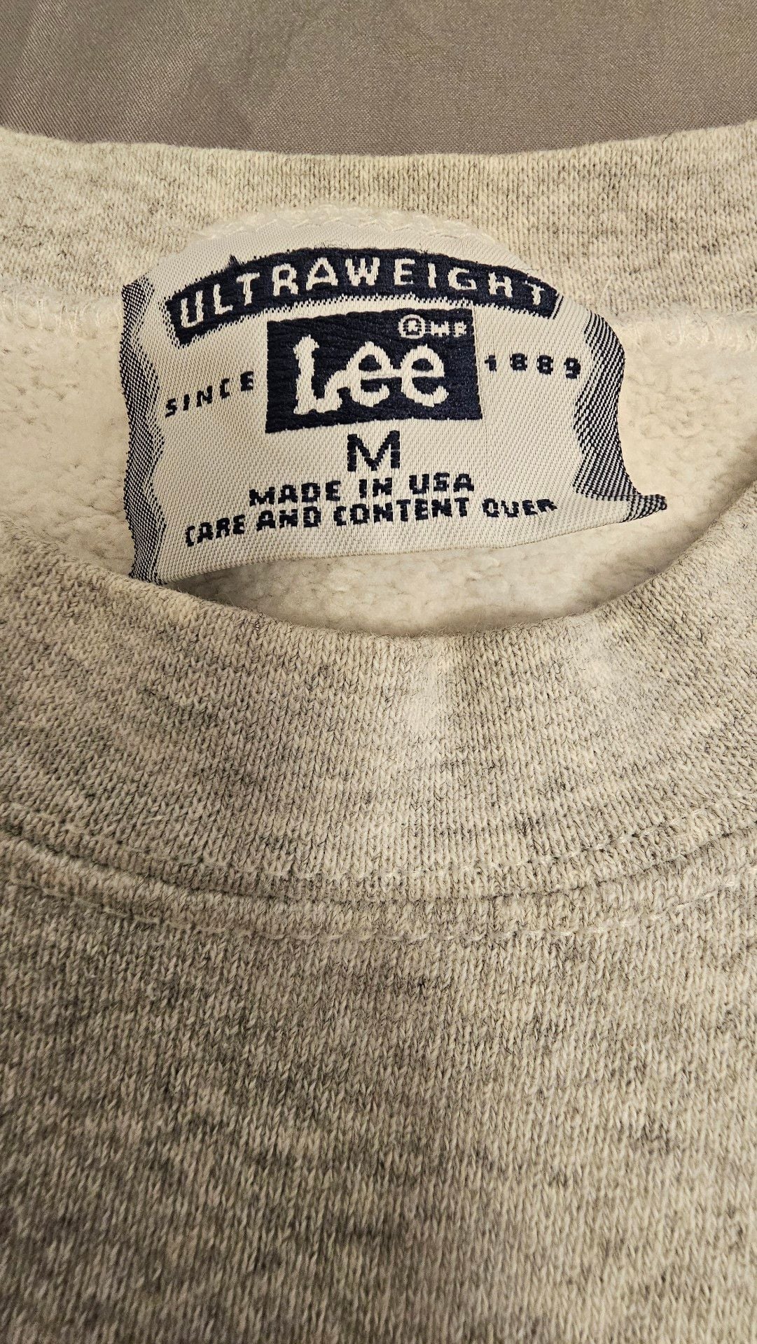 Vintage Lee Mission Valley Sweatshirt Size M Grey USA Made 4