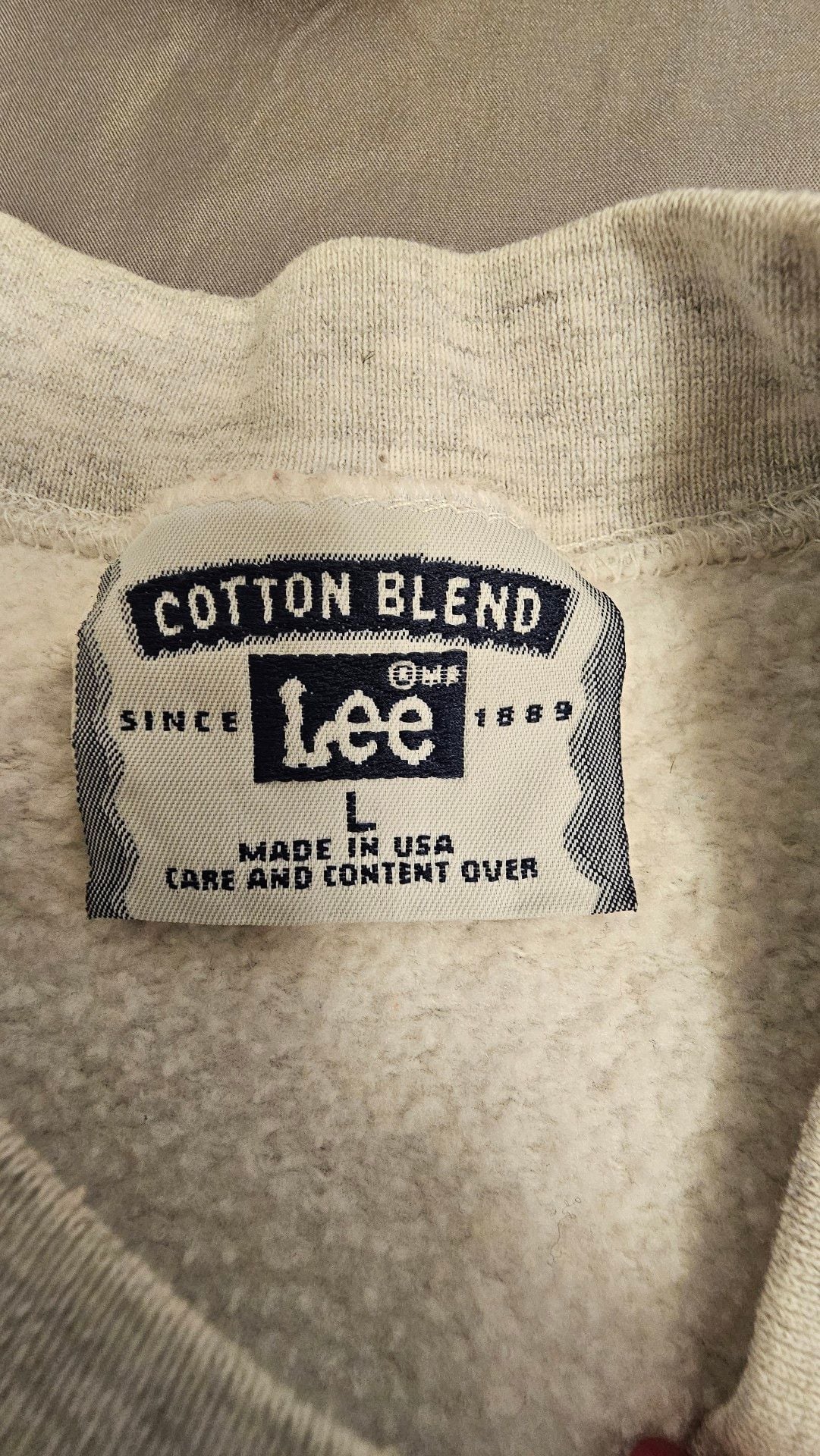 Vintage Lee Cotton Blend Armstrong Basketball Graphic Sweatshirt Size L Grey 4