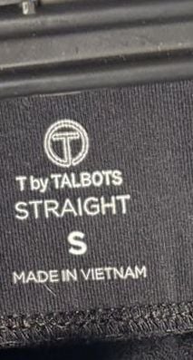 T by Talbots Straight Pants Size S Black 3