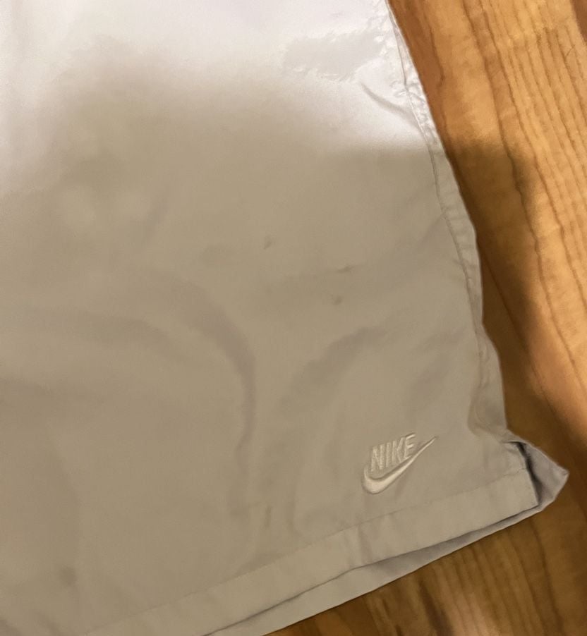 Nike Nylon Athletic Shorts Size Large Gray Drawstring Gym 3