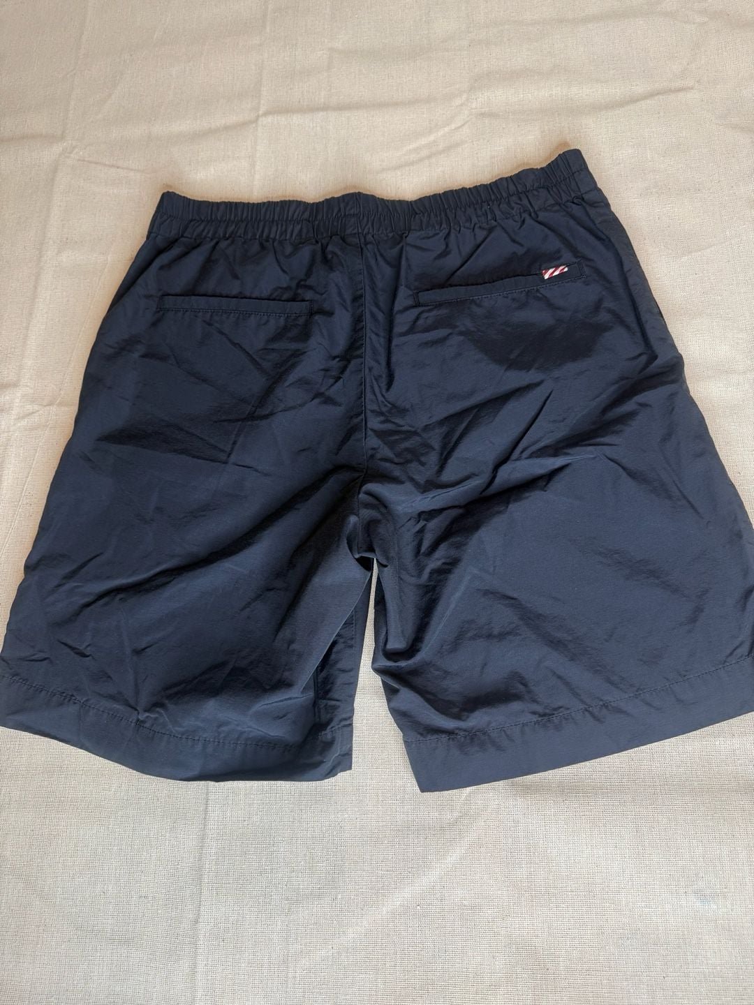 Freemans Sporting Club Men’s Shorts Size 32 Black Nylon Drawstring Made in USA 3