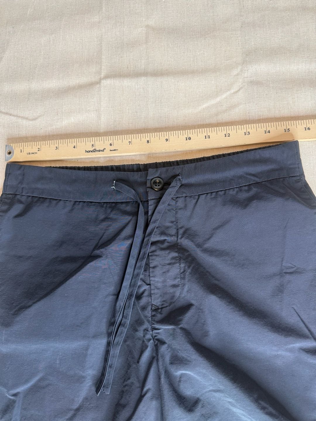 Freemans Sporting Club Men’s Shorts Size 32 Black Nylon Drawstring Made in USA 5