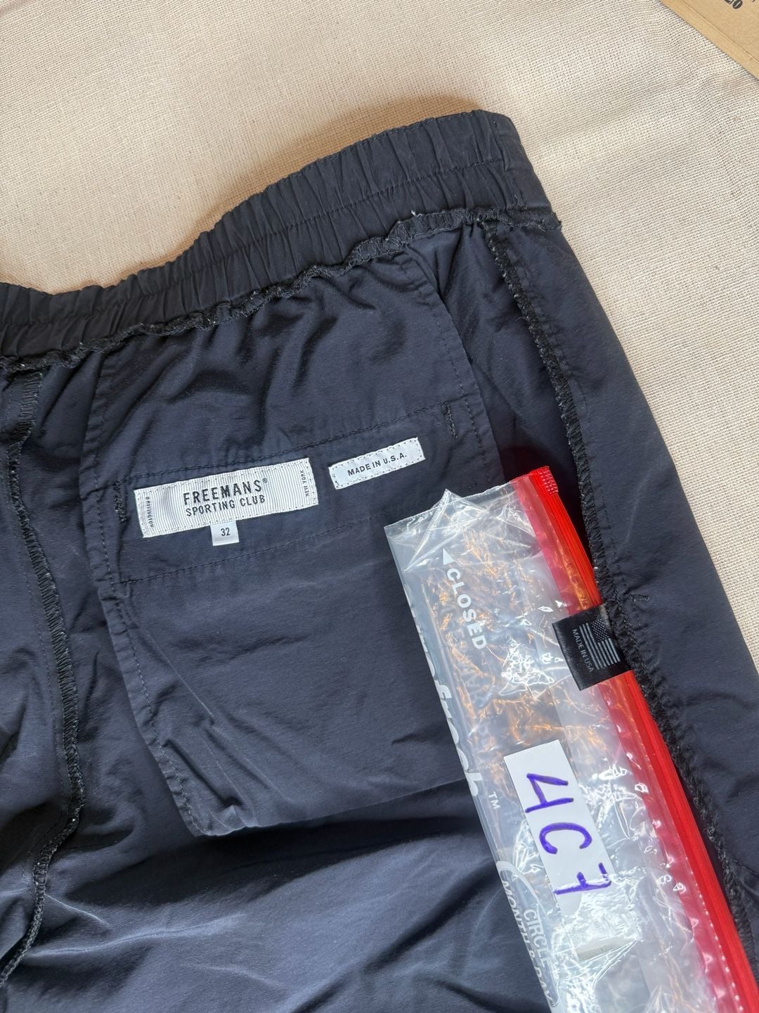Freemans Sporting Club Men’s Shorts Size 32 Black Nylon Drawstring Made in USA 11