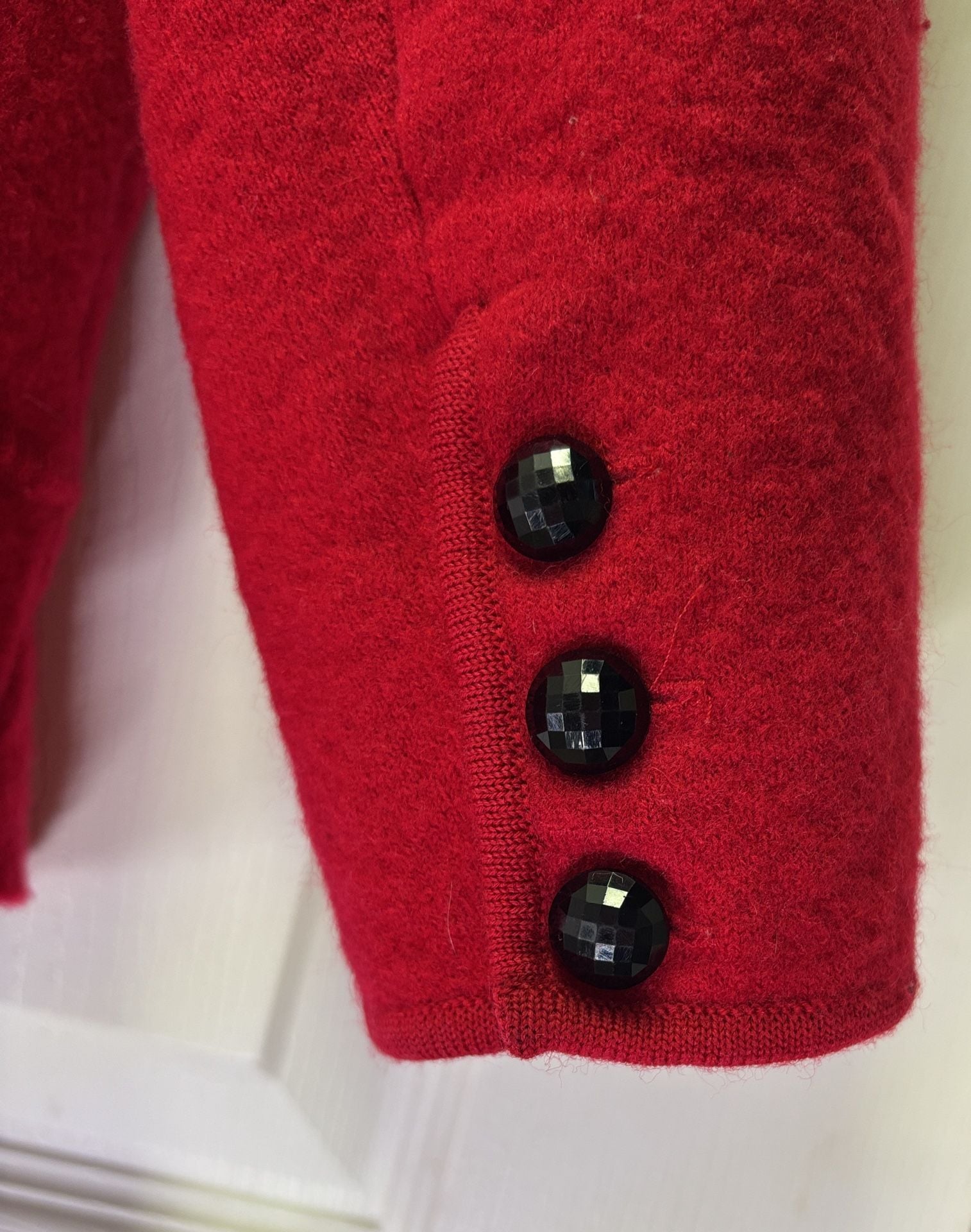Jones New York Collection Woman Jacket Size 1X Red 100%Wool 4