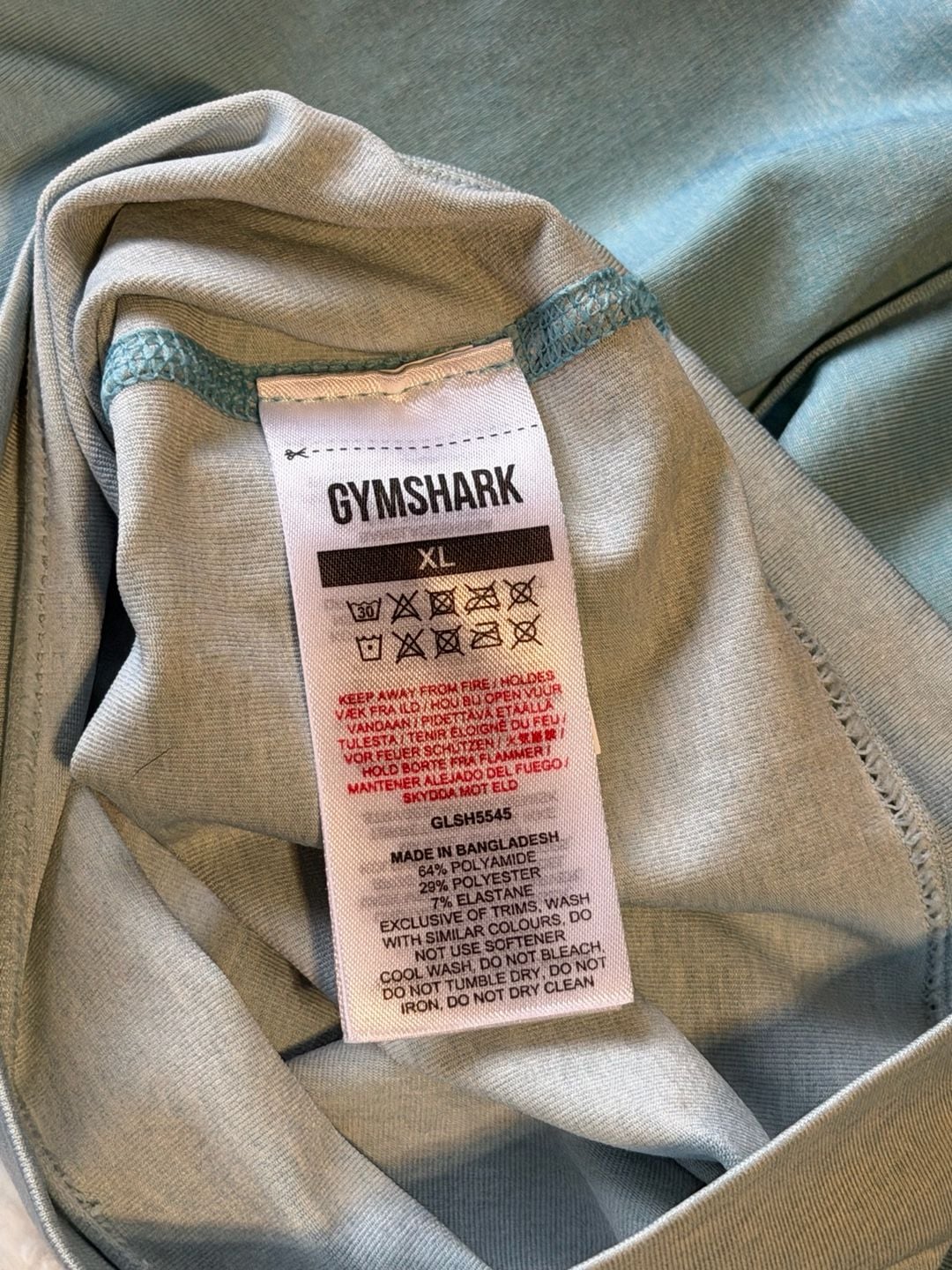 Gymshark Adapt Ombre Seamless Cycling Shorts Size XL Blue Workout 4