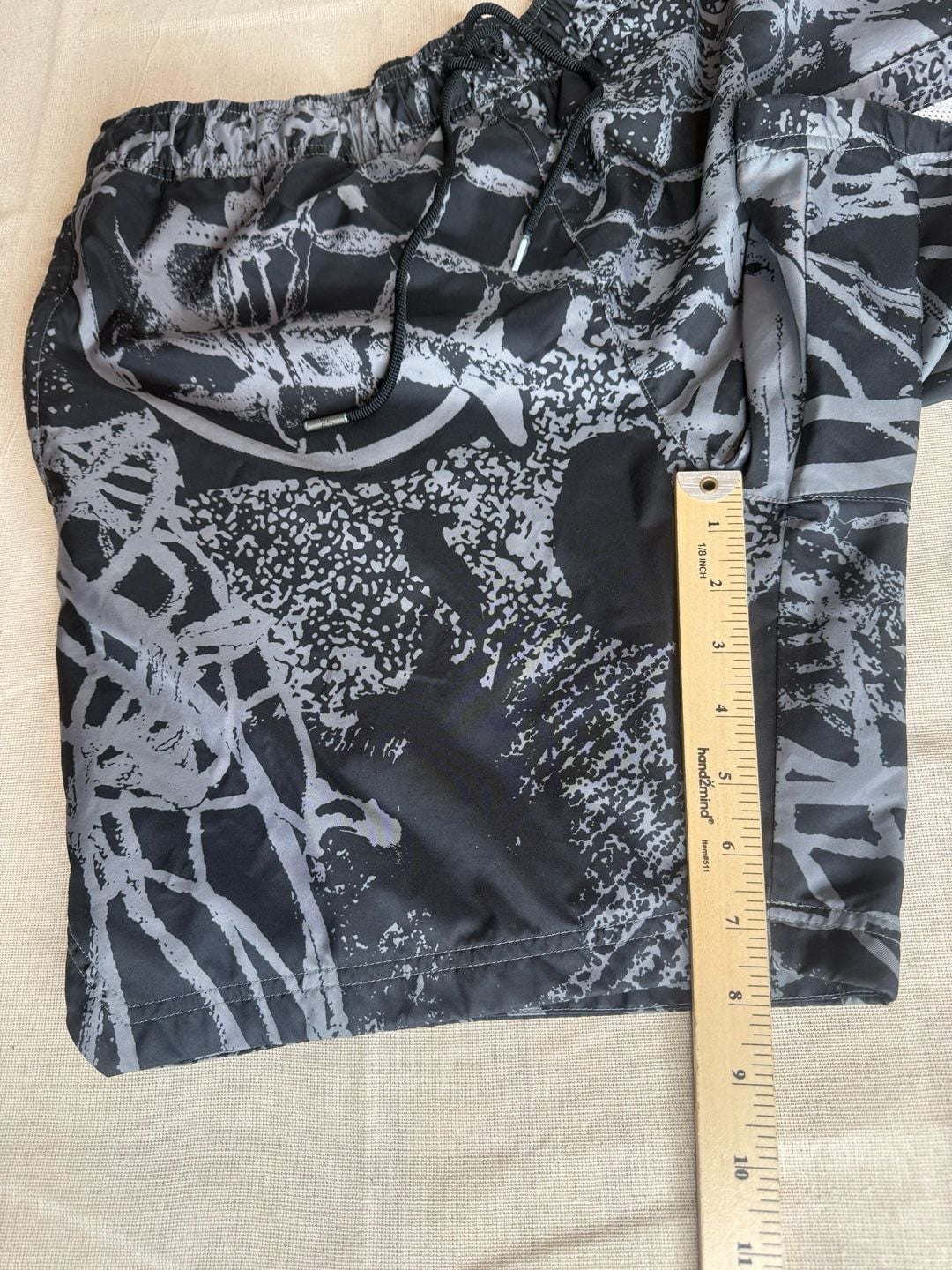 Jordan Men’s Shorts Size M Black Gray Basketball Net Print CZ4749-010 8