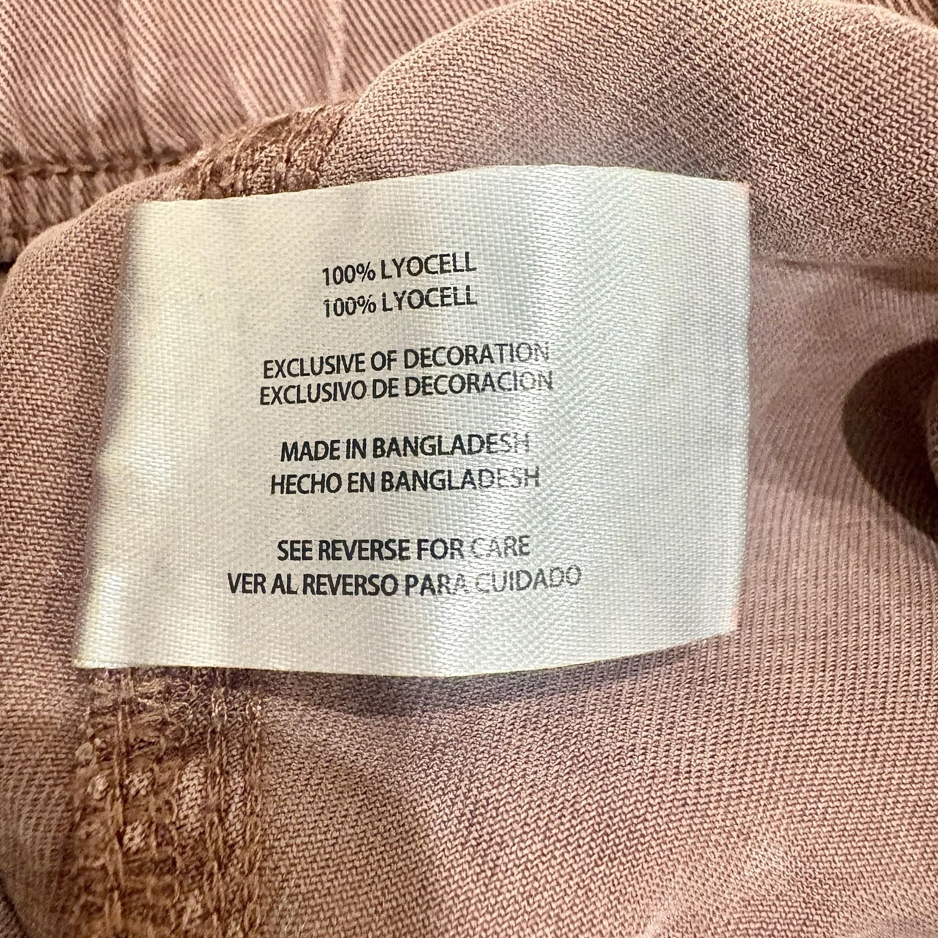 Gap Womens Large Dusty Rose Pink Lyocell Pull On Jogger Pants Elastic Waist 10