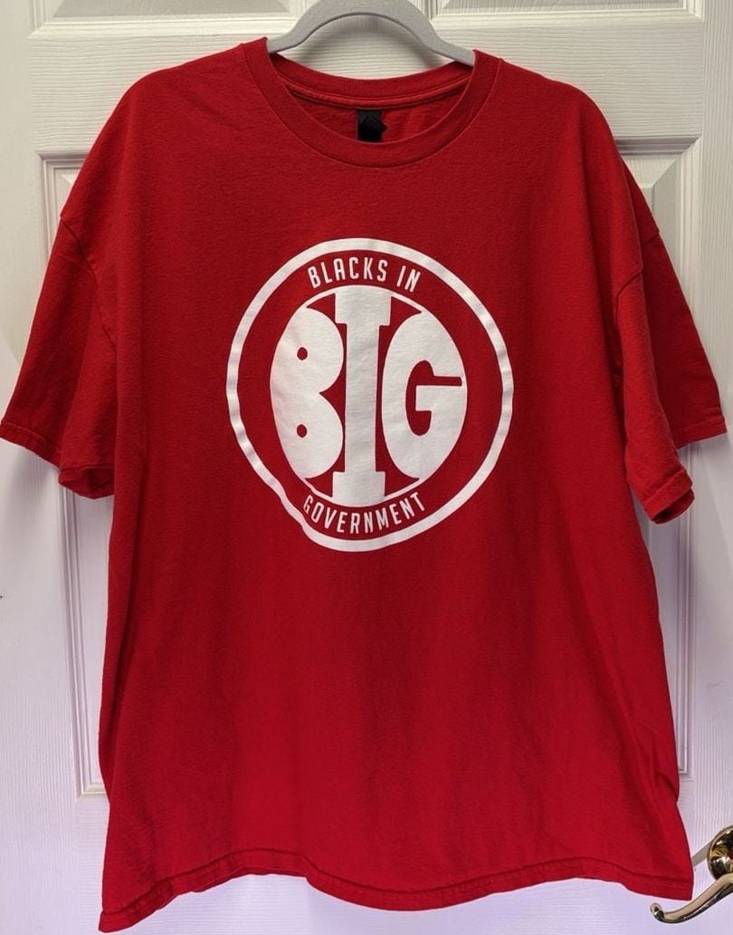 Blacks In Government T-Shirt Red 2
