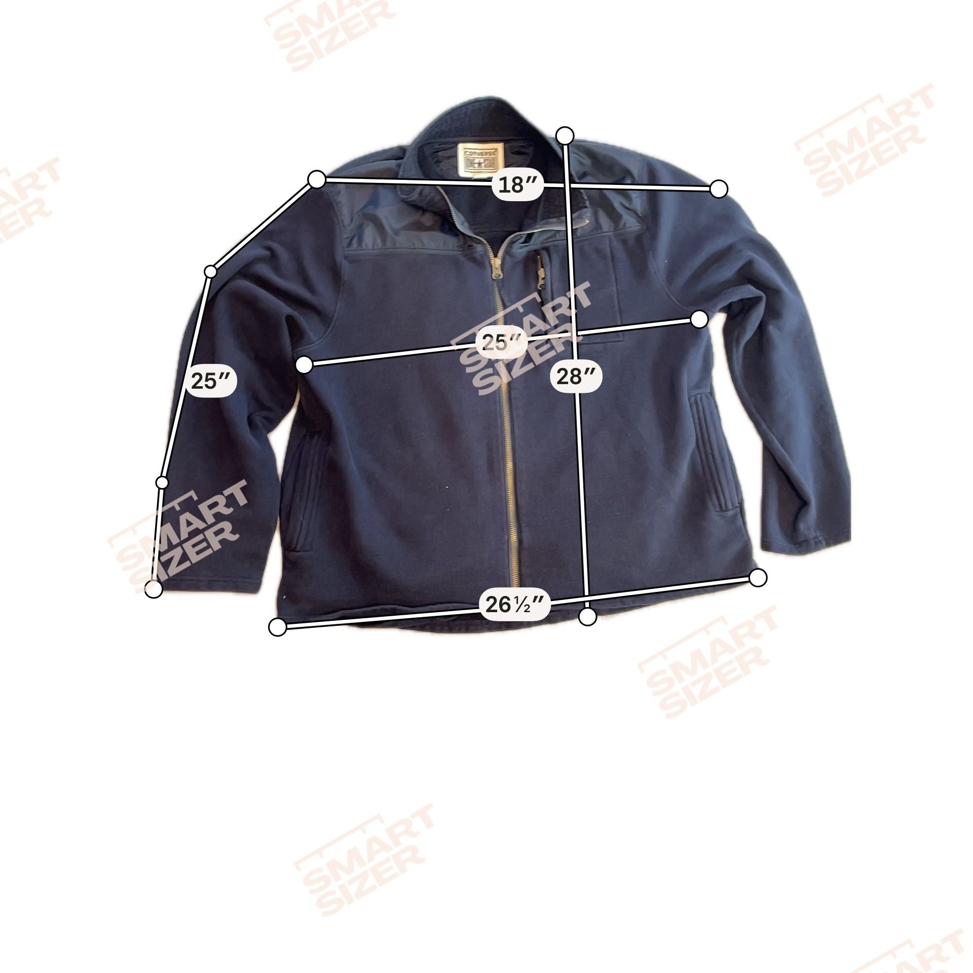 Converse One Star Full Zip Jacket Size XL Blue Cotton Fleece
Sporty 4
