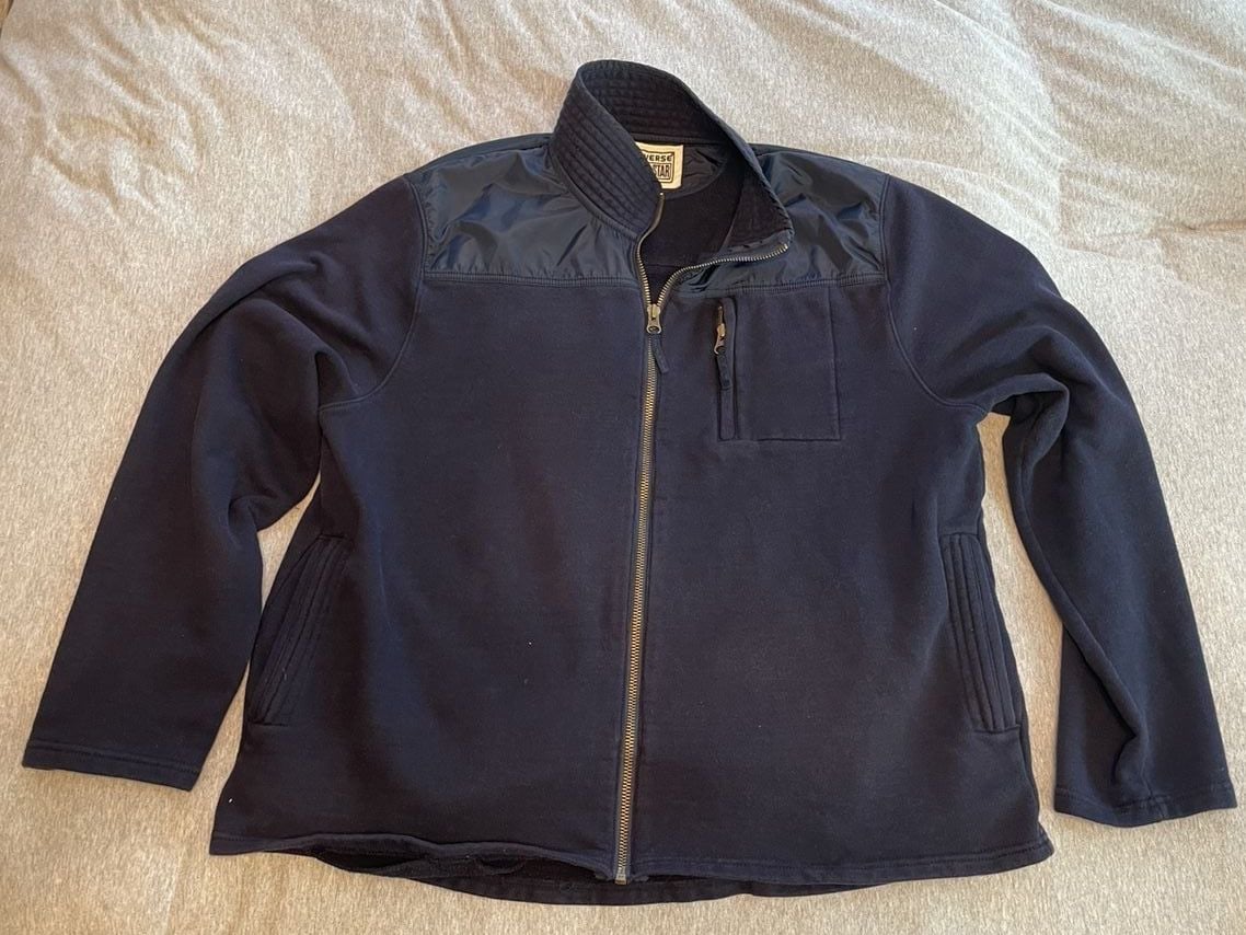 Converse One Star Full Zip Jacket Size XL Blue Cotton Fleece
Sporty 2