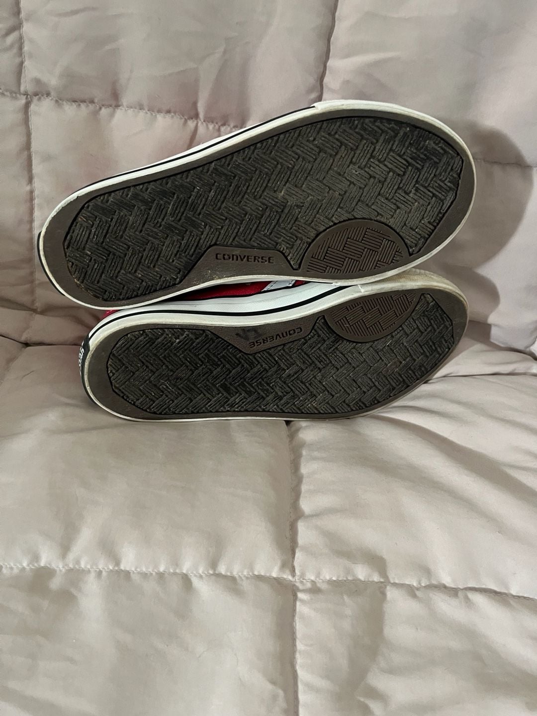 Kids Converse Star Player Triple Velcro Red Sneakers 9