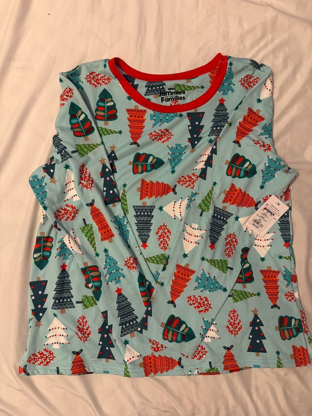 Jammies For Your Families Christmas Tree Pajama Shirt Size L 1
