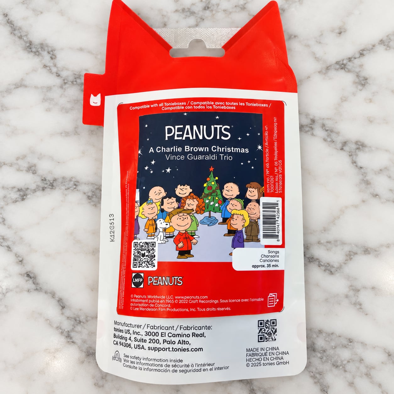 Tonies Peanuts A Charlie Brown Christmas Audio Figurine New 2