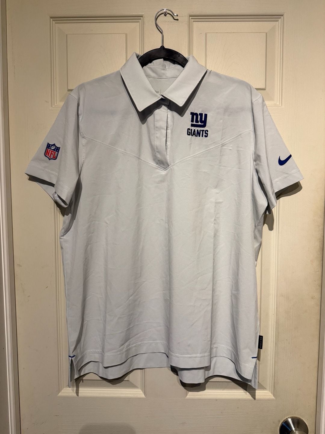Nike New York Giants NFL On Field Polo Gray 2