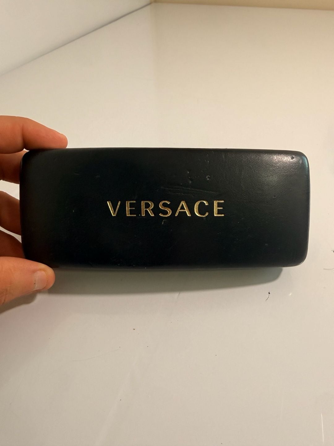 Versace Sunglasses Vintage Gold Frame Brown Lenses with Case 3