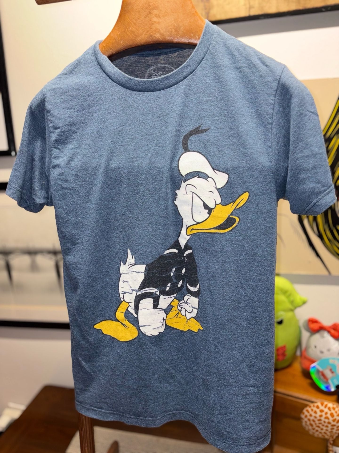 Disney Donald Duck Men’s Graphic T-Shirt Size S (34/36) Heather Blue 2