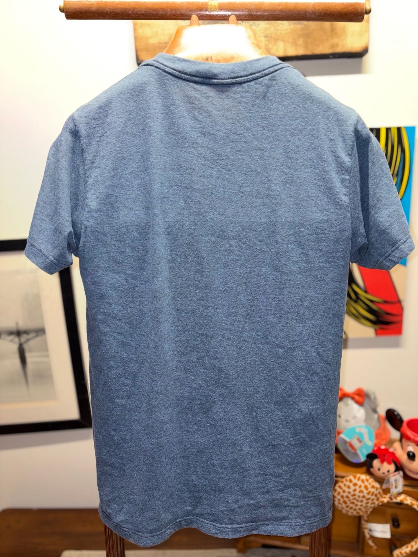 Disney Donald Duck Men’s Graphic T-Shirt Size S (34/36) Heather Blue 6