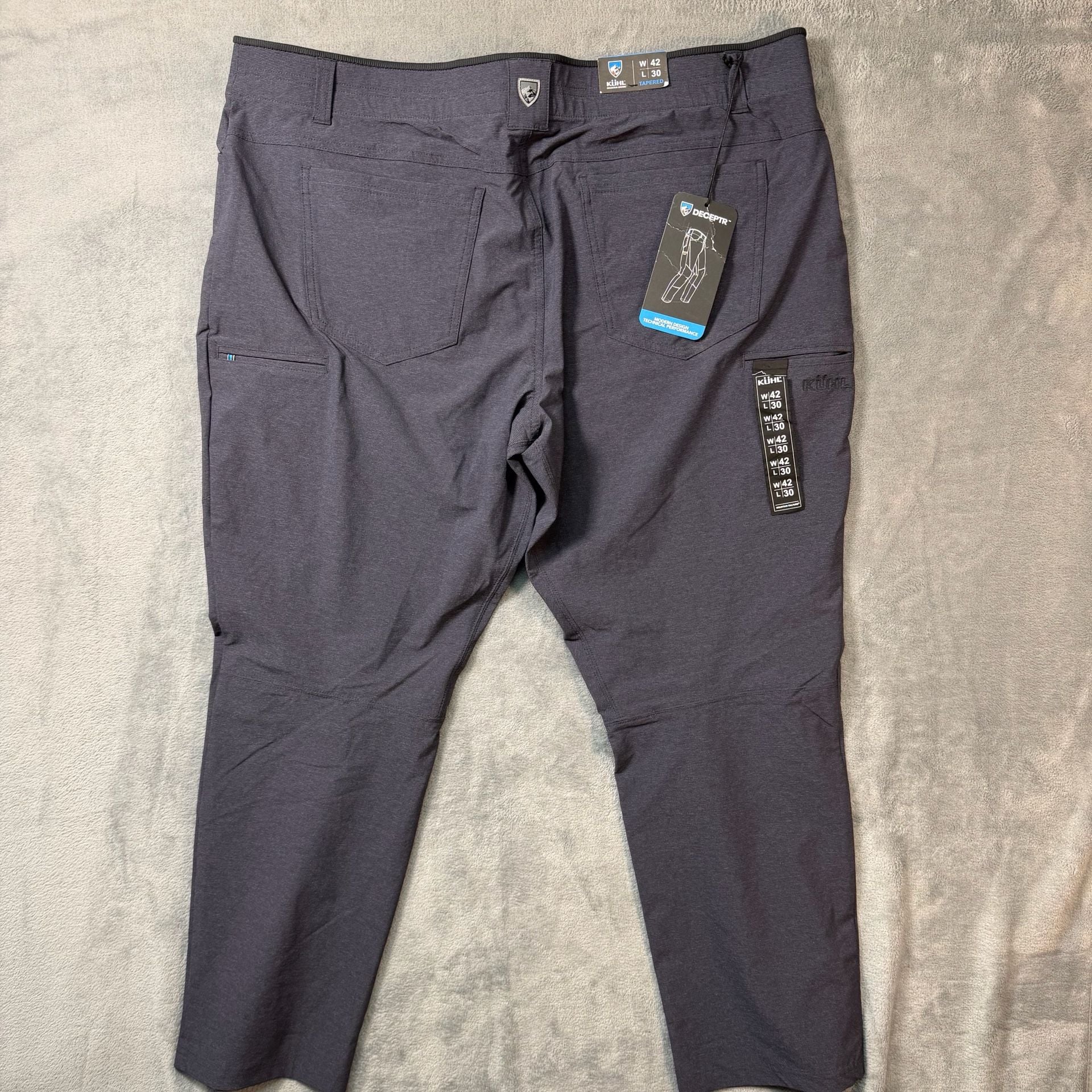 Kuhl Deceptr Pants 42x30 Tapered Charcoal Gray New with Tags 11