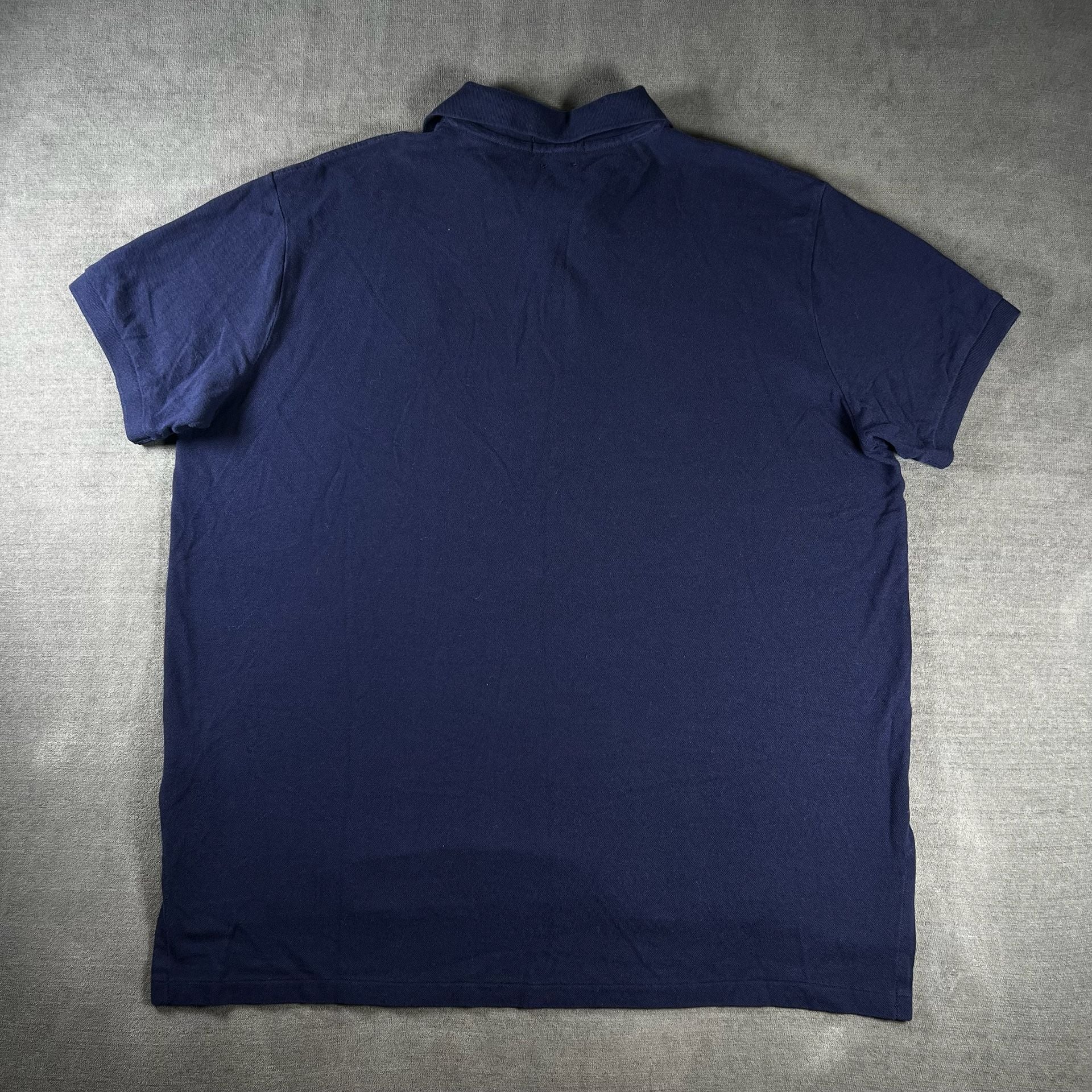 Polo Ralph Lauren Custom Fit Navy Blue Equestrian Big Pony Logo Polo Shirt Sz XL 8