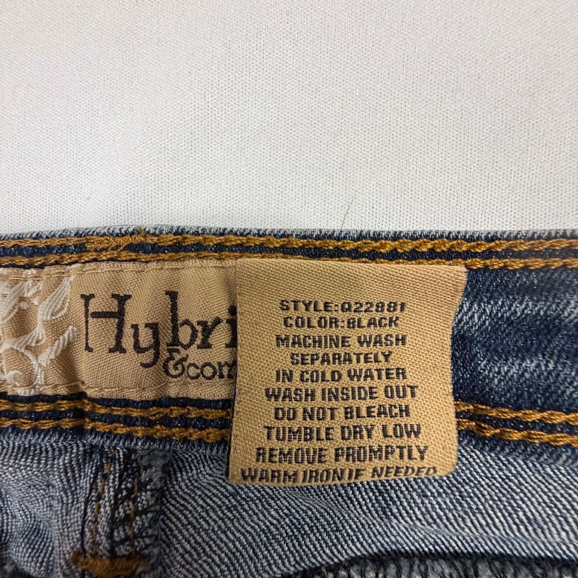 Hybrid & Company Jeans Size 7 Blue Denim Cropped Capris Q22881 7