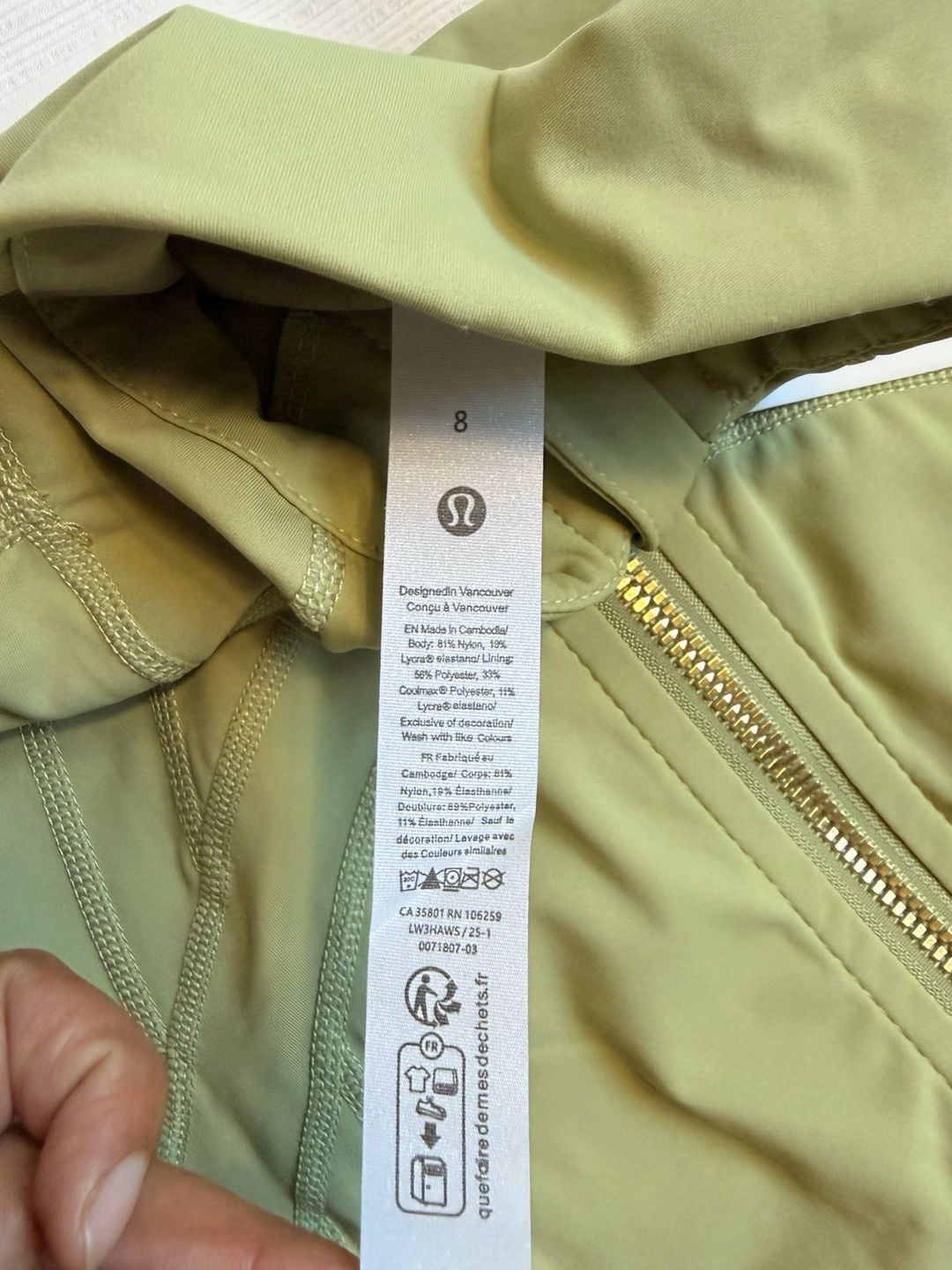 Lululemon Define Jacket & Legging Set Size M Green New With Tags 4