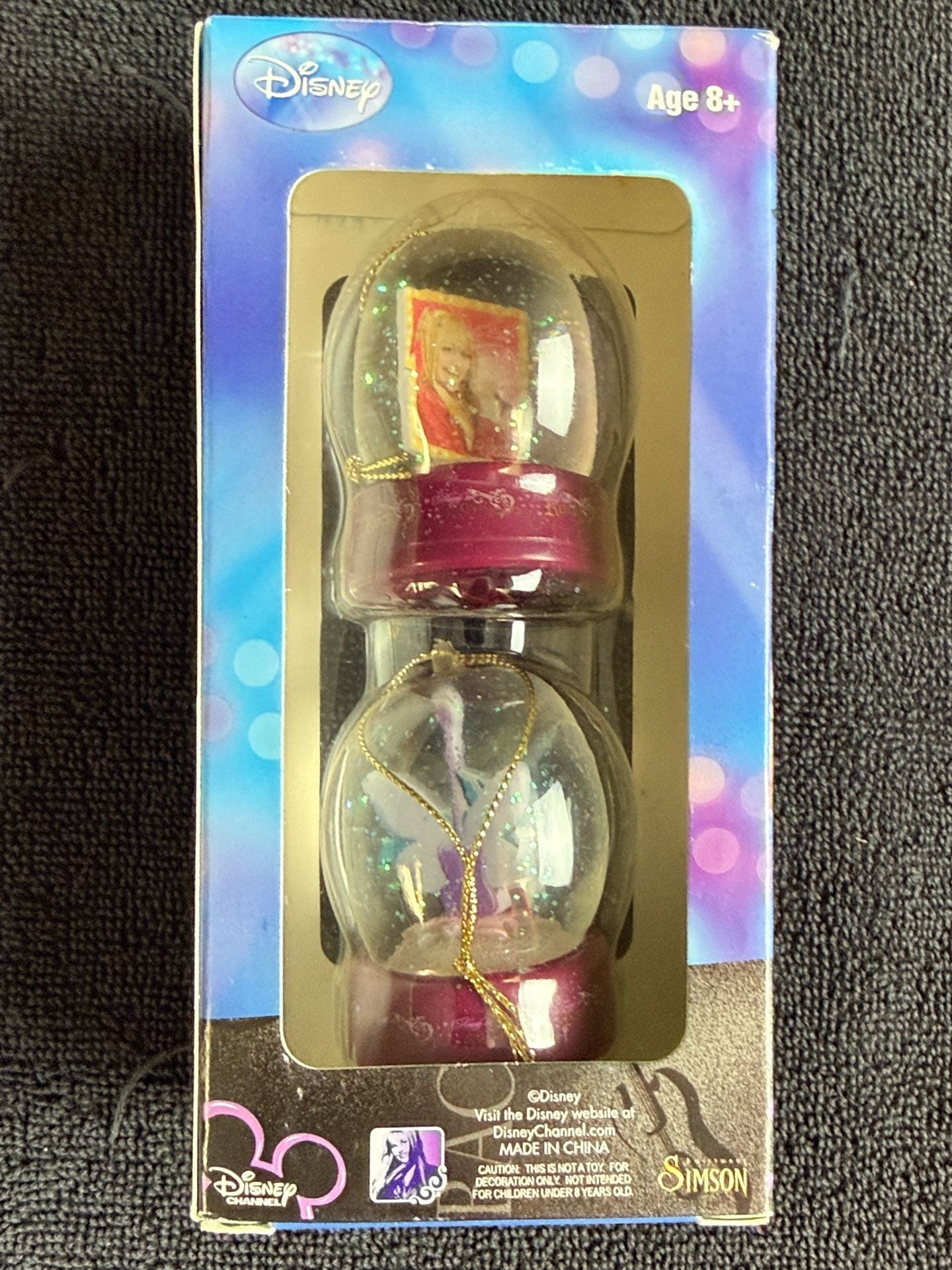 Disney Hannah Montana Light Up Jelly Globe Ornaments New in Box 4