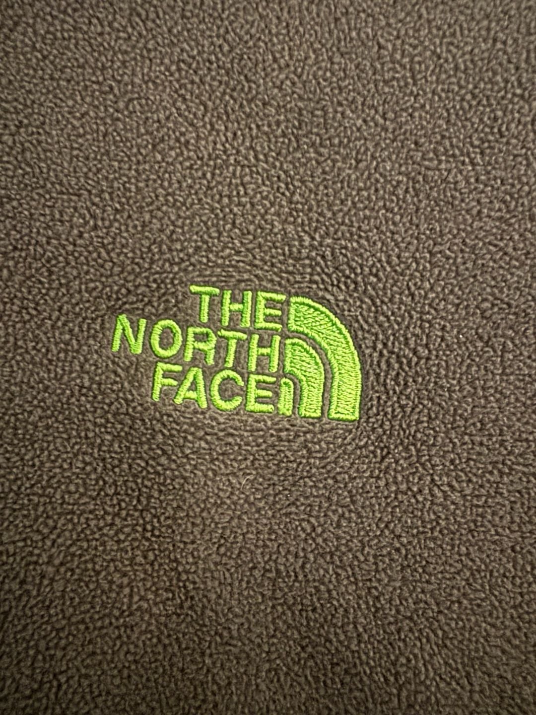 The North Face Fleece Pullover Jacket Black Green XL 4