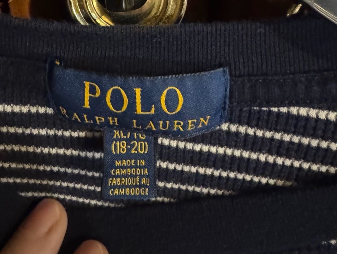 Polo Ralph Lauren Striped Long Sleeve Thermal Shirt XL 4
