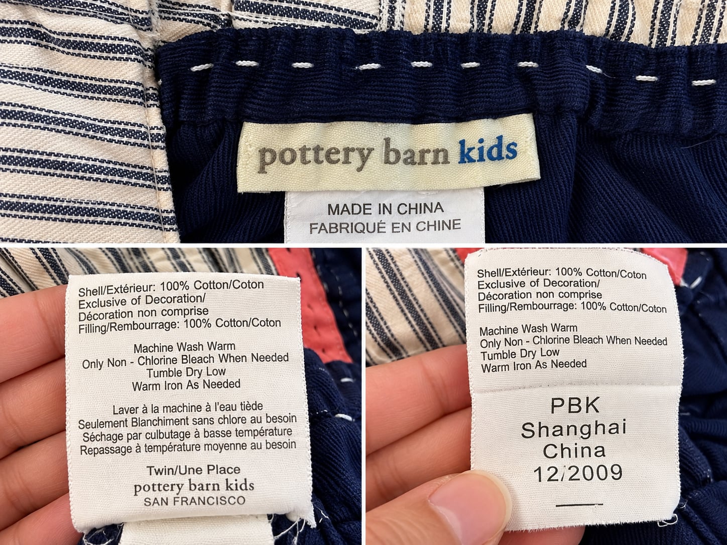 Vintage Pottery Barn Kids Train Quilt – Twin Size – Pristine Condition 3