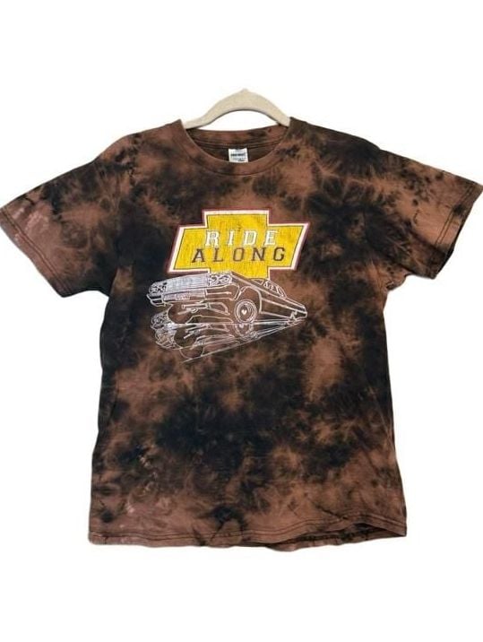 Grunge Tie-Dye Chevy Low Rider Ride Along Movie Promo T-Shirt 2