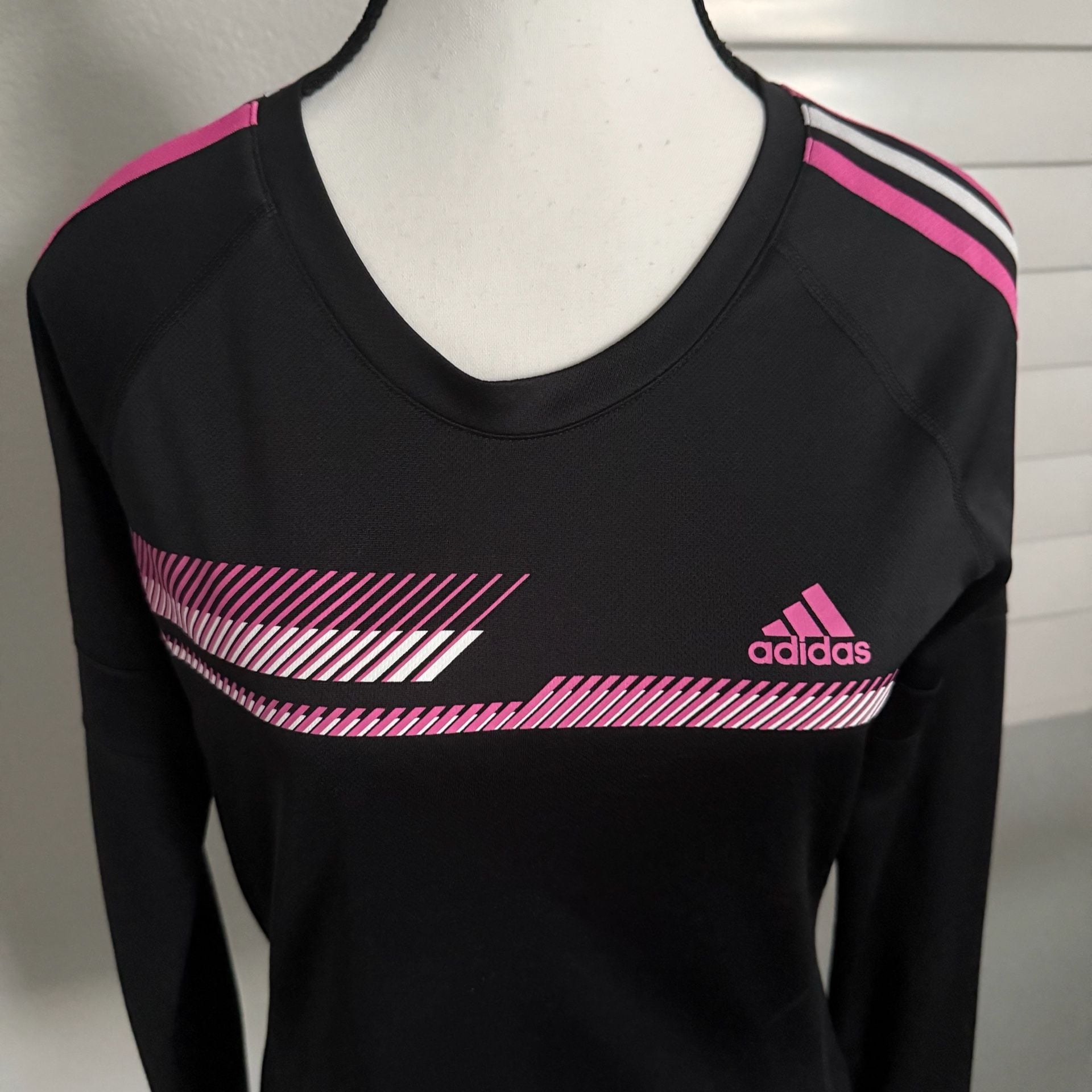 Adidas Climalite Breast Cancer Awareness Long Sleeve Shirt Size M 8