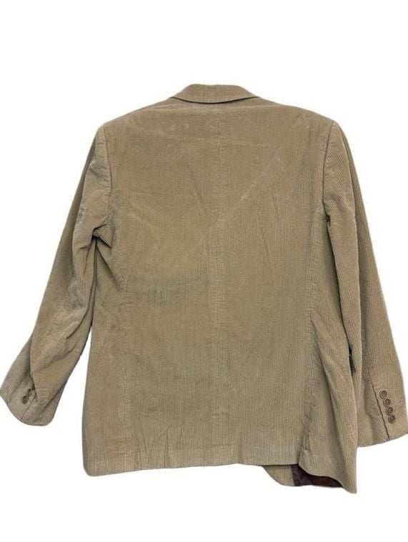 Dark Academia Corduroy Sport Coat Blazer Tan Slim Fit 5